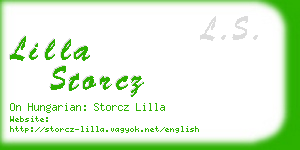 lilla storcz business card